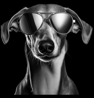 Obrázek 2 produktu Dámské tričko Anglický chrt s Brýlemi