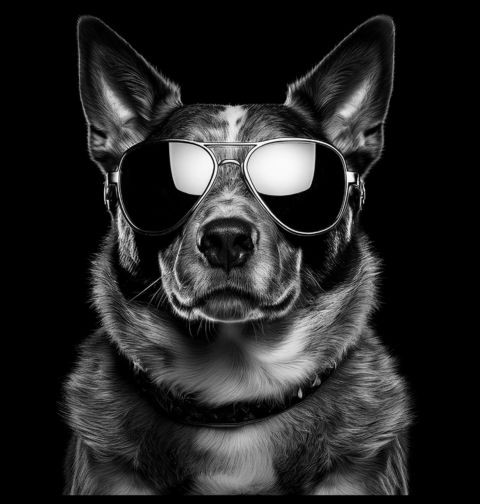 Obrázek produktu Dětské tričko Australský honácký pes s Brýlemi