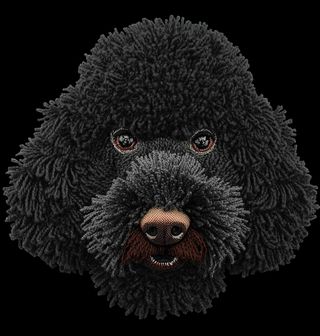 Obrázek 2 produktu Pánská mikina Černý Háčkovaný Pudl