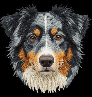 Obrázek 2 produktu Dětské tričko Háčkovaný Australský ovčák Blue merle