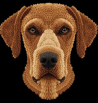 Obrázek 2 produktu Dámské tričko Háčkovaný Maďarský ohař krátkosrstý