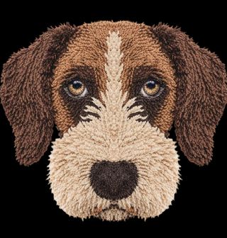 Obrázek 2 produktu Dámské tričko Hnědý Háčkovaný Německý drátosrstý ohař