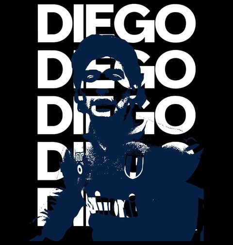 Obrázek produktu Dětské tričko Retro Fotbalová Legenda Diego Maradona