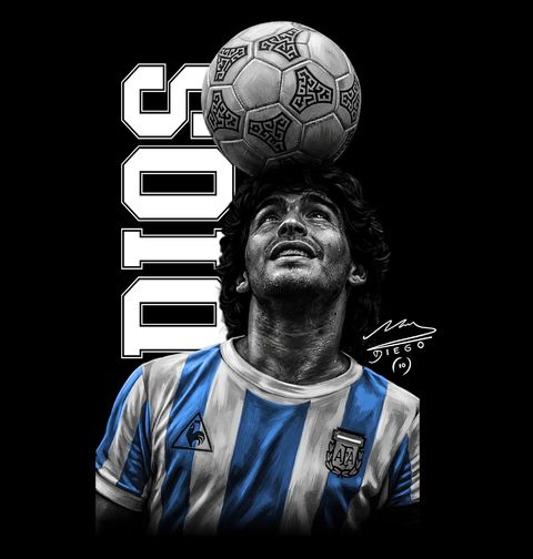 Obrázek produktu Dětské tričko Bůh Diego Maradona DIOS 10