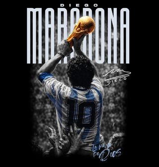 Obrázek 1 produktu Pánské tričko Vítěz Diego Maradona La Mano de Dios