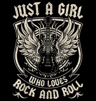 Obrázek 2 produktu Dámské tričko Jen holka, která miluje rock and roll
