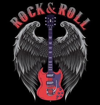 Obrázek 2 produktu Dětské tričko Andělská Kytara Rock & Roll