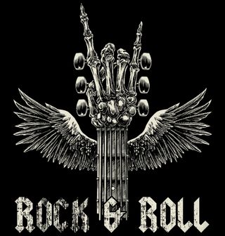 Obrázek 2 produktu Pánská mikina Okřídlená Hlava Kytary Rock and Roll