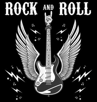 Obrázek 2 produktu Pánská mikina Andělská Kytara Rock and Rollu