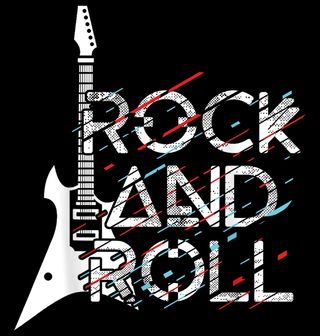 Obrázek 2 produktu Dámské tričko Elektrická Kytara Glitch Rock and Rollu