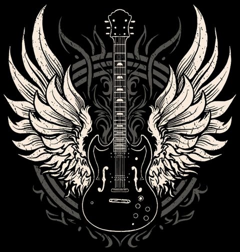 Obrázek produktu Dětské tričko Temná Křídla Rocku Rock and Rollu