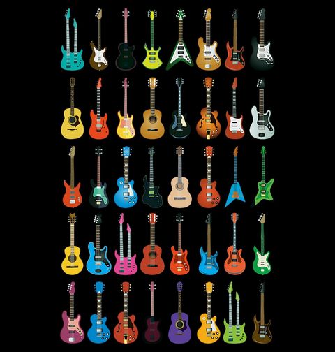 Obrázek produktu Pánská mikina Barevná Sbírka Kytar