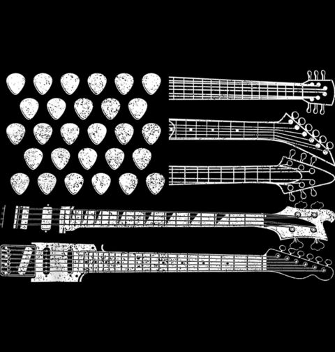 Obrázek produktu Pánská mikina Americká Vlajka z Kytar USA Flag