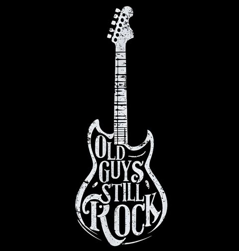 Obrázek produktu Dámské tričko Staří chlapi pořád rockují Old Guys Still Rock