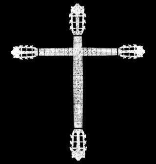 Obrázek 2 produktu Pánská mikina Křesťanský Kříž z Kytar