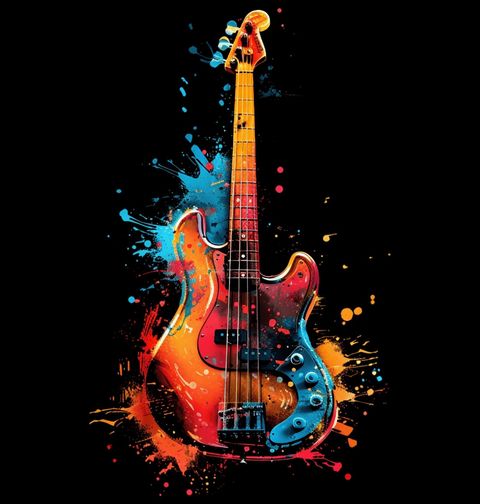 Obrázek produktu Dětské tričko Barevná Exploze Rock and Rollu