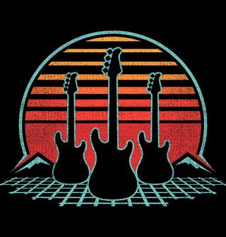 Obrázek 2 produktu Dětské tričko Retro Kytary při Západu Slunce