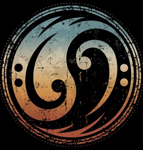 Obrázek produktu Pánská mikina Vintage Jin a Jang Basový Klíč