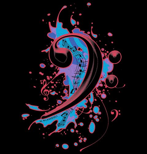 Obrázek produktu Pánské tričko Melodie Basového Klíče