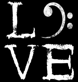 Obrázek 2 produktu Dámské tričko Láska k Basovému Klíči LOVE