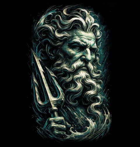 Obrázek produktu Pánské tričko Bůh Moří Poseidón