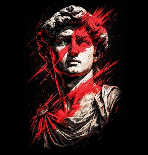 Obrázek produktu Pánské tričko Renesanční Socha Davida