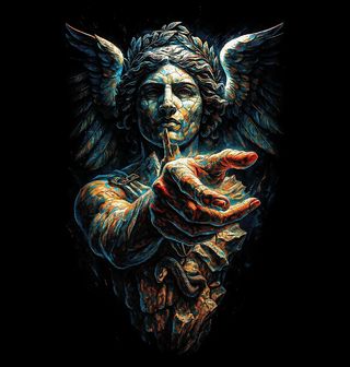 Obrázek 2 produktu Dámské tričko Socha Archanděla Michaela