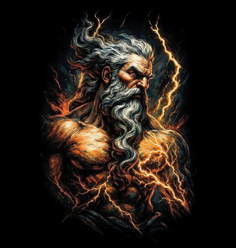 Obrázek produktu Dámské tričko Mocný Zeus Hromu