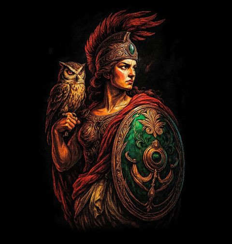 Obrázek produktu Dámské tričko Bohyně Moudrosti Athéna