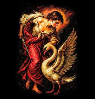 Obrázek 2 produktu Dámské tričko Léda a Labuť