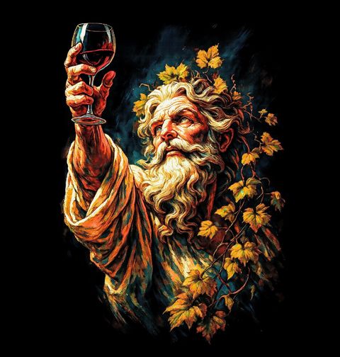 Obrázek produktu Dámské tričko Řecký Bůh Vína Dionysus