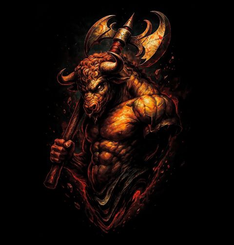 Obrázek produktu Pánská mikina Minotaurus Strážce labyrintu