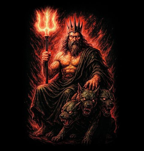 Obrázek produktu Pánská mikina Vládce Podsvětí Hádes a Pes Kerberos