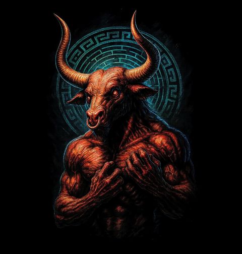 Obrázek produktu Dětské tričko Býk Minotaurus Bestie Labyrintu