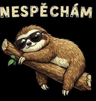 Obrázek 2 produktu Dámské tričko Lenochod na Větvi Nespěchám