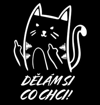 Obrázek 2 produktu Pánské tričko Kočka Dělám si co chci!
