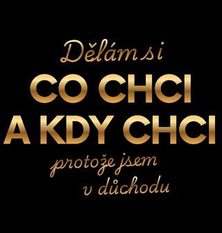 Obrázek 2 produktu Pánská mikina Dělám si co chci a kdy chci, protože jsem v důchodu