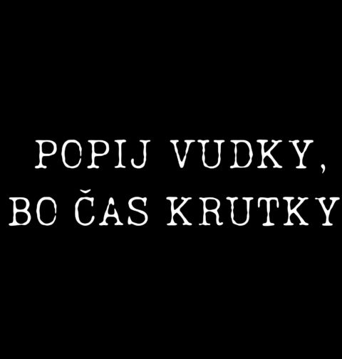 Obrázek produktu Pánské tričko Popij vudky, bo čas krutky