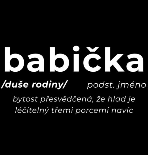Obrázek produktu Dámské tričko Definice Babička: Duše rodiny