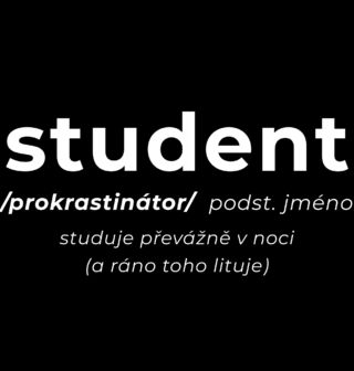 Obrázek 1 produktu Dětské tričko Definice Student: Prokrastinátor