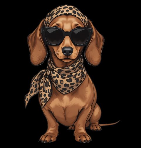 Obrázek produktu Dětské tričko Retro Dámička Jezevčík