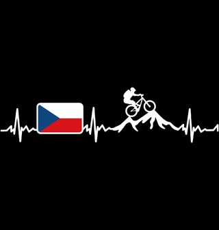 Obrázek 2 produktu Pánské tričko Český Kardiogram a Cyklista na Horách