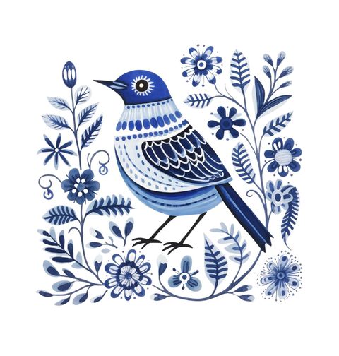 Obrázek produktu Pánské tričko Lidový Ptáček Folk