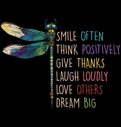 Obrázek produktu Dámské tričko Pozitivní Vážka Smile Often