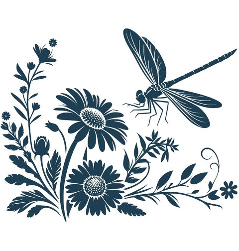 Obrázek produktu Dětské tričko Vážka na Květinách