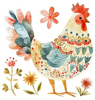 Obrázek 2 produktu Dámské tričko Tradiční Slepička Folk