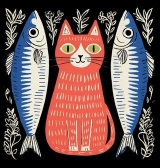 Obrázek 2 produktu Dětské tričko Kočka mezi Rybami