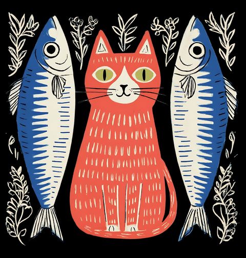 Obrázek produktu Dámské tričko Kočka mezi Rybami