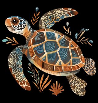 Obrázek 2 produktu Dámské tričko Želva z Hlubin Moře