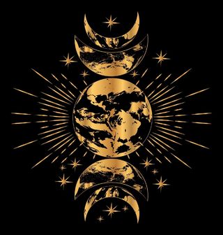 Obrázek 2 produktu Dámské tričko Zlaté Fáze Měsíce